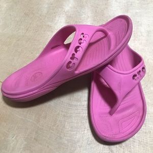 Women's Sandals Crocs Pink Size 12